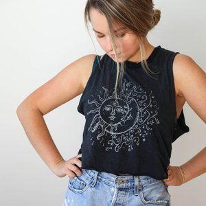 Cosmic Sun and Moon Graphic Tank